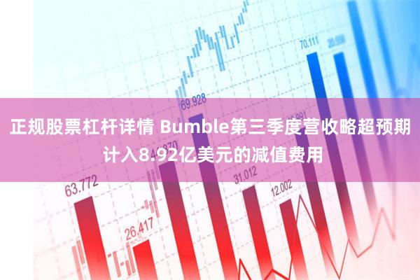 正规股票杠杆详情 Bumble第三季度营收略超预期 计入8.92亿美元的减值费用