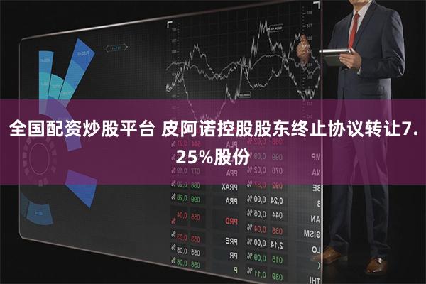 全国配资炒股平台 皮阿诺控股股东终止协议转让7.25%股份